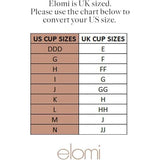 Elomi Plus-Size Cate EL4030HAL Underwire Full Cup Banded Bra Black