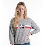 Rebellious One Girls XL Ciao Ciao Gray Long Sleeve Crew Neck Pullover Sweatshirt