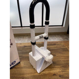 Drive Medical Adjustable Bathtub Grab Bar & Bathtub Safety Rail, White NEW