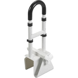 Drive Medical Adjustable Bathtub Grab Bar & Bathtub Safety Rail, White NEW