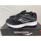 SAUCONY S10560-1 WOMENS COHESION RUNNING SHOE Black/White Size 5W