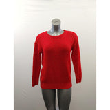 American Eagle Vintage Boyfriend Sweater Women's Size Medium Red Long Sleeve Acrylic Blend