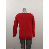 American Eagle Vintage Boyfriend Sweater Women's Size Medium Red Long Sleeve Acrylic Blend