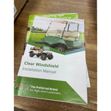 Yamaha G29 Golf Cart Foldable Wind Screen Kit Polycarbonate Clear NEW