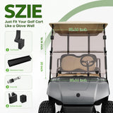 Yamaha G29 Golf Cart Foldable Wind Screen Kit Polycarbonate Clear NEW