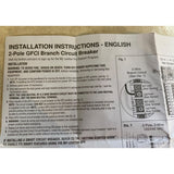 LEVITON LB250-T CIRCUIT BREAKER 50A, 2-POLE, GENUINE, NEW IN OPEN BOX