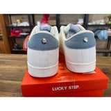LUCKY STEP Star Low Top Sneaker White/Denim Blue Women's Size 11 NEW
