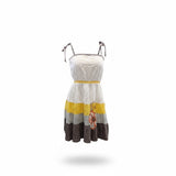 Scrapbook Women's Sundress Size Medium Spaghetti Strap White Empire Waist Cotton