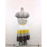 Scrapbook Women's Sundress Size Medium Spaghetti Strap White Empire Waist Cotton