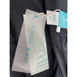 Coastal Blue Women's Swimwear Bikini Hipster Bottom Medium Black Floral NWT