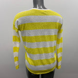 Gap Loose Fitting T Women's Small Yellow White Cotton Blend