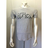 Hurley Men's Small Classic Fit Gray Short Sleeve Spell Out Crew Neck T Shirt