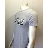 Hurley Men's Small Classic Fit Gray Short Sleeve Spell Out Crew Neck T Shirt