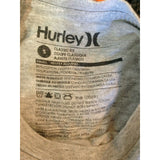Hurley Men's Small Classic Fit Gray Short Sleeve Spell Out Crew Neck T Shirt