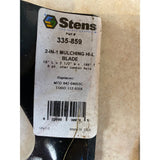 (3 Pack) Stens 335-859 MTD 18" Hi-Lift Blades for 50" Riding Mowers