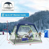 UNP SPORTS TENT 4-PERSON CLEAR PVC POD 8' X7' - NEW
