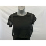 Kenneth Cole Reactions Woman's Size 6 Black Short Sleeve Back Zipper Shift Dress