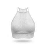 aerie Bralette Lace Open Racerback Bra Women's Size XS White