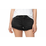 Roxy Womens Size 30 shorts Black denim raw hem lace sides