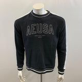American Eagle Men's Black American Eagle USA Sweatshirt Size Small Cotton