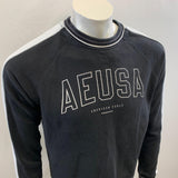 American Eagle Men's Black American Eagle USA Sweatshirt Size Small Cotton