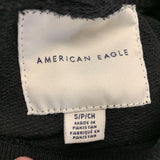 American Eagle Men's Black American Eagle USA Sweatshirt Size Small Cotton