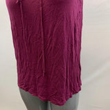 Banana Republic Women's M Top Maroon Sleeveless Tie Front Lacy Back Size Medium Rayon Blend