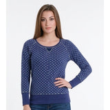 Victoria's Secret T shirt Women's Medium Thermal Blue long sleeve Cotton