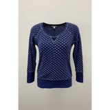 Victoria's Secret T shirt Women's Medium Thermal Blue long sleeve Cotton