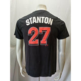 Miami Marlins MLB Giancarlo Stanton Boys Black S/S Graphic T Shirt Size XL