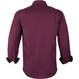 COEVALS CLUB Men's Western Cowboy Long Sleeve Pearl Snap Casual Work Shirts 4XL