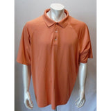 Ping Dry Fiber Dynamics Orange Short Sleeve Polyester Men's Polo Shirt Size XXL