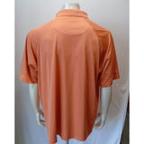 Ping Dry Fiber Dynamics Orange Short Sleeve Polyester Men's Polo Shirt Size XXL