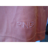 Ping Dry Fiber Dynamics Orange Short Sleeve Polyester Men's Polo Shirt Size XXL