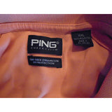 Ping Dry Fiber Dynamics Orange Short Sleeve Polyester Men's Polo Shirt Size XXL