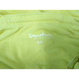 Suzy Shier Signature Womens Small Yellow Sleeveless Fitted Side Roushing Top