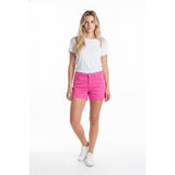 Tommy Hilfiger Shorts Women's Pink Cotton Blend Chino Walking Casual Shorts