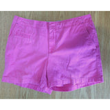 Tommy Hilfiger Shorts Women's Pink Cotton Blend Chino Walking Casual Shorts