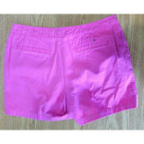 Tommy Hilfiger Shorts Women's Pink Cotton Blend Chino Walking Casual Shorts
