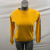 Bluenotes Boyfriend Fit Sweatshirt Women's Size XS Feed Your Soul Long Sleeve Crew Neck Polyester Blend