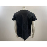 Dickies Women's Scrub Top Size Medium Black V Neck Short Sleeve Cotton Blend NEW