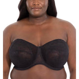 Goddess GD700213BLK Verity Underwire Strapless Bra 44H Black Convertible NWOT