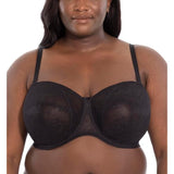 Goddess GD700213BLK Verity Underwire Strapless Bra 44H Black Convertible NWOT
