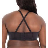 Goddess GD700213BLK Verity Underwire Strapless Bra 44H Black Convertible NWOT