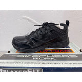 SKECHERS 77200 WOMEN'S DIGHTON SNEAKER 6.5 Black Slip Resistant Shoes