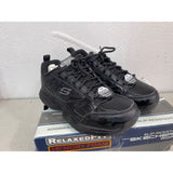 SKECHERS 77200 WOMEN'S DIGHTON SNEAKER 6.5 Black Slip Resistant Shoes