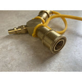 Roastove 1/4" RV Propane Quick Connect Y Splitter Adapter