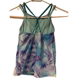 Speedo Girls' Printed Tankini Top Size 8 Scuba Blue