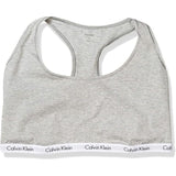 Calvin Klein Womens QP0360 Carousel Logo Bralette Gray Heather