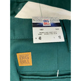 Big Bill Men's Wrinkle Free Work Shorts Size 40 Green Polyester Blend NEW